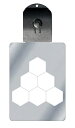 光るキーホルダー 家紋シリーズ 積み日向亀甲(つみひゅうがきっこう) 7色に光る 家紋 入り キーホルダー 光る LED 夜 安全 キー USB充電 バッグチャ...