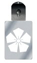 光るキーホルダー 家紋シリーズ 剣形桔梗(けんがたききょう) 7色に光る 家紋 入り キーホルダー 光る LED 夜 安全 キー USB充電 バッグチャーム L...