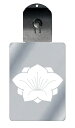 光るキーホルダー 家紋シリーズ 八重花桔梗(やえはなききょう) 7色に光る 家紋 入り キーホルダー 光る LED 夜 安全 キー USB充電 バッグチャーム ...