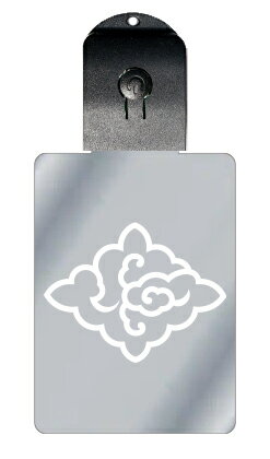 光るキーホルダー 家紋シリーズ 陰雲菱(かげくもびし) 7色に光る 家紋 入り キーホルダー 光る LED 夜 安全 キー USB充電 バッグチャーム LEDラ...