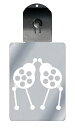 光るキーホルダー 家紋シリーズ 轡に梅鉢(くつわにうめばち) 7色に光る 家紋 入り キーホルダー 光る LED 夜 安全 キー USB充電 バッグチャーム L...