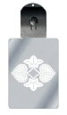 光るキーホルダー 家紋シリーズ 二つ河骨菱(ふたつこうほねびし) 7色に光る 家紋 入り キーホルダー 光る LED 夜 安全 キー USB充電 バッグチャーム...
