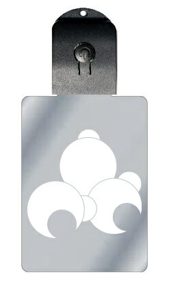 光るキーホルダー 家紋シリーズ 変わり三つ括り猿(かわりみつくくりさる) 7色に光る 家紋 入り キーホルダー 光る LED 夜 安全 キー USB充電 バッグ...