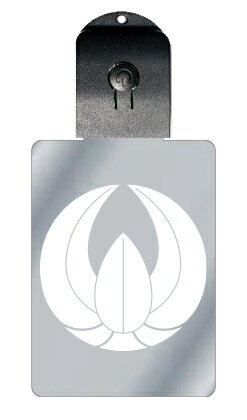 光るキーホルダー 家紋シリーズ 三枚上がり笹(さんまいあがりささ) 7色に光る 家紋 入り キーホルダー 光る LED 夜 安全 キー USB充電 バッグチャー...