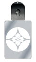 光るキーホルダー 家紋シリーズ 七宝に鬼花角(しっぽうにおにはなかく) 7色に光る 家紋 入り キーホルダー 光る LED 夜 安全 キー USB充電 バッグチ...