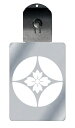 光るキーホルダー 家紋シリーズ 七宝に鬼花菱(しっぽうにおにはなびし) 7色に光る 家紋 入り キーホルダー 光る LED 夜 安全 キー USB充電 バッグチ...