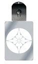 光るキーホルダー 家紋シリーズ 七宝に反り花角(しっぽうにそりはなかく) 7色に光る 家紋 入り キーホルダー 光る LED 夜 安全 キー USB充電 バッグ...