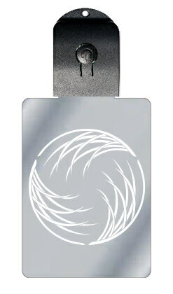 光るキーホルダー 家紋シリーズ 三つ追い芒(みつおいすすき) 7色に光る 家紋 入り キーホルダー 光る LED 夜 安全 キー USB充電 バッグチャーム L...