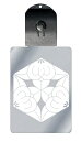 光るキーホルダー 家紋シリーズ 六角橘(ろっかくたちばな) 7色に光る 家紋 入り キーホルダー 光る LED 夜 安全 キー USB充電 バッグチャーム LE...