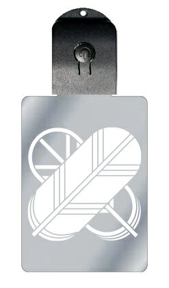 光るキーホルダー 家紋シリーズ 陰陽違い鷹の羽(いんようちがいたかのは) 7色に光る 家紋 入り キーホルダー 光る LED 夜 安全 キー USB充電 バッグ...