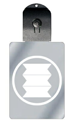 光るキーホルダー 家紋シリーズ 中輪に三つ切り竹(ちゅうわにみっっつきりたけ) 7色に光る 家紋 入り キーホルダー 光る LED 夜 安全 キー USB充電 ...