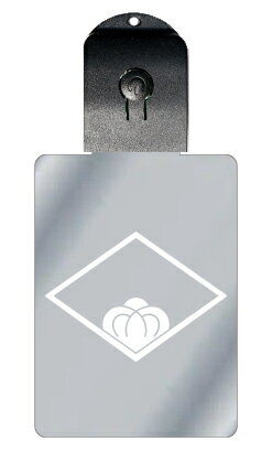 光るキーホルダー 家紋シリーズ 糸菱に覗き茶の実(いとびしにのぞきちゃのみ) 7色に光る 家紋 入り キーホルダー 光る LED 夜 安全 キー USB充電 バ...