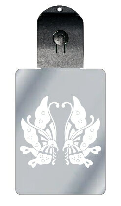 光るキーホルダー 家紋シリーズ 池田向かい蝶(いけだむかいちょう) 7色に光る 家紋 入り キーホルダー 光る LED 夜 安全 キー USB充電 バッグチャー...