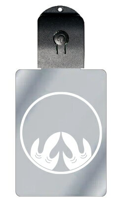 光るキーホルダー 家紋シリーズ 糸輪に覗き抱き角(いとわにのぞきだきつの) 7色に光る 家紋 入り キーホルダー 光る LED 夜 安全 キー USB充電 バッ...