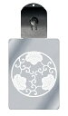 光るキーホルダー 家紋シリーズ 変わり蔓三つ蔦(かわりつるみつつた) 7色に光る 家紋 入り キーホルダー 光る LED 夜 安全 キー USB充電 バッグチャ...