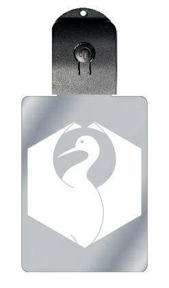 光るキーホルダー 家紋シリーズ 光琳亀甲鶴(こうりんきっこうづる) 7色に光る 家紋 入り キーホルダー 光る LED 夜 安全 キー USB充電 バッグチャー...