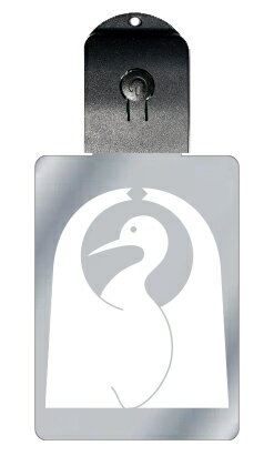 光るキーホルダー 家紋シリーズ 光琳造り鶴(こうりんつくりづる) 7色に光る 家紋 入り キーホルダー 光る LED 夜 安全 キー USB充電 バッグチャーム...