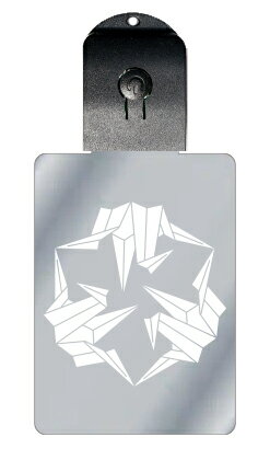 光るキーホルダー 家紋シリーズ 三つ折り鶴(みつおりづる) 7色に光る 家紋 入り キーホルダー 光る LED 夜 安全 キー USB充電 バッグチャーム LE...