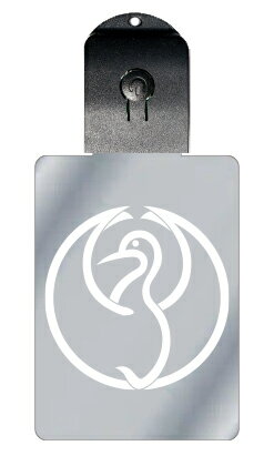 光るキーホルダー 家紋シリーズ 中陰光琳鶴の丸(ちゅうかげこうりんづるのまる) 7色に光る 家紋 入り キーホルダー 光る LED 夜 安全 キー USB充電 ...