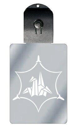 光るキーホルダー 家紋シリーズ 六角松葉に折り鶴(ろっかくまつばにおりづる) 7色に光る 家紋 入り キーホルダー 光る LED 夜 安全 キー USB充電 バ...