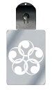 光るキーホルダー 家紋シリーズ 五つ金輪巴(いつつかなわともえ) 7色に光る 家紋 入り キーホルダー 光る LED 夜 安全 キー USB充電 バッグチャーム...