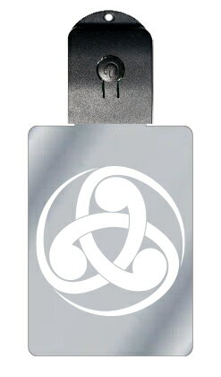 光るキーホルダー 家紋シリーズ 三つ組み巴(みつくみどもえ) 7色に光る 家紋 入り キーホルダー 光る LED 夜 安全 キー USB充電 バッグチャーム L...