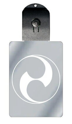 光るキーホルダー 家紋シリーズ 石持ち地抜き左二つ巴(こくもちじぬきひだりふたつともえ) 7色に光る 家紋 入り キーホルダー 光る LED 夜 安全 キー U...