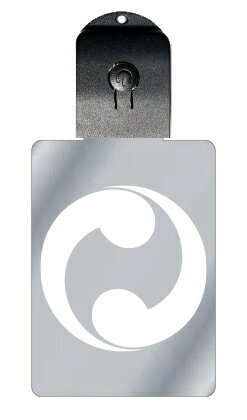 光るキーホルダー 家紋シリーズ 痩せ二つ左巴(やせふたつひだりともえ) 7色に光る 家紋 入り キーホルダー 光る LED 夜 安全 キー USB充電 バッグチ...