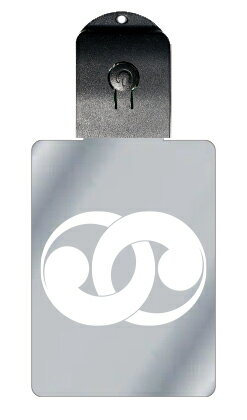 光るキーホルダー 家紋シリーズ 輪違い巴(わちがいどもえ) 7色に光る 家紋 入り キーホルダー 光る LED 夜 安全 キー USB充電 バッグチャーム LE...