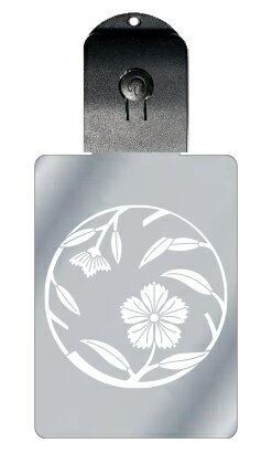 光るキーホルダー 家紋シリーズ 撫子枝丸(なでしこえだまる) 7色に光る 家紋 入り キーホルダー 光る LED 夜 安全 キー USB充電 バッグチャーム L...