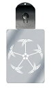 光るキーホルダー 家紋シリーズ 五つ羽根(いつつはね) 7色に光る 家紋 入り キーホルダー 光る LED 夜 安全 キー USB充電 バッグチャーム LEDラ...