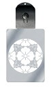 光るキーホルダー 家紋シリーズ 変わり浮線綾花角(かわりふせんりょうはなかく) 7色に光る 家紋 入り キーホルダー 光る LED 夜 安全 キー USB充電 ...