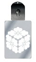 光るキーホルダー 家紋シリーズ 三つ花菱(みっつはなびし) 7色に光る 家紋 入り キーホルダー 光る LED 夜 安全 キー USB充電 バッグチャーム LE...