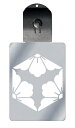 光るキーホルダー 家紋シリーズ 六角三つ割り花菱(ろっかくみつわりはなびし) 7色に光る 家紋 入り キーホルダー 光る LED 夜 安全 キー USB充電 バ...