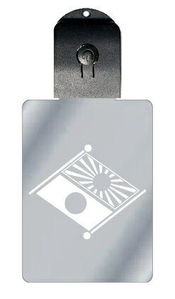 光るキーホルダー 家紋シリーズ 二つ旗菱(ふたつはたびし) 7色に光る 家紋 入り キーホルダー 光る LED 夜 安全 キー USB充電 バッグチャーム LE...