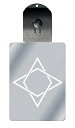光るキーホルダー 家紋シリーズ 陰組み菱(かげくみびし) 7色に光る 家紋 入り キーホルダー 光る LED 夜 安全 キー USB充電 バッグチャーム LED...