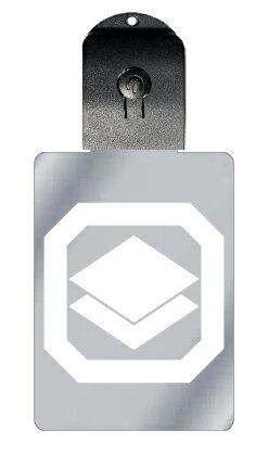 光るキーホルダー 家紋シリーズ 隅切角に重ね菱(すみきりかくにかさねびし) 7色に光る 家紋 入り キーホルダー 光る LED 夜 安全 キー USB充電 バッ...