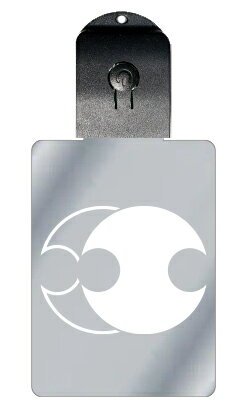 光るキーホルダー 家紋シリーズ 陰陽分銅(いんようふんどう) 7色に光る 家紋 入り キーホルダー 光る LED 夜 安全 キー USB充電 バッグチャーム L...