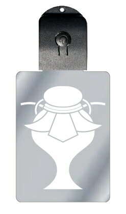 光るキーホルダー 家紋シリーズ 変わり包み瓶子(かわりつつみへいし) 7色に光る 家紋 入り キーホルダー 光る LED 夜 安全 キー USB充電 バッグチャ...