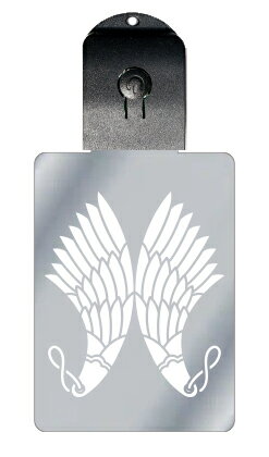 光るキーホルダー 家紋シリーズ 外向き立ち羽箒(そとむきたちはぼうき) 7色に光る 家紋 入り キーホルダー 光る LED 夜 安全 キー USB充電 バッグチ...