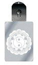 光るキーホルダー 家紋シリーズ 三つ松に勾玉(みっつまつにまがたま) 7色に光る 家紋 入り キーホルダー 光る LED 夜 安全 キー USB充電 バッグチャ...