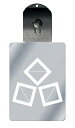 光るキーホルダー 家紋シリーズ 隅合わせ枡(すみあわせます) 7色に光る 家紋 入り キーホルダー 光る LED 夜 安全 キー USB充電 バッグチャーム L...