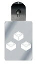 光るキーホルダー 家紋シリーズ 三つ盛り升(みつもります) 7色に光る 家紋 入り キーホルダー 光る LED 夜 安全 キー USB充電 バッグチャーム LE...