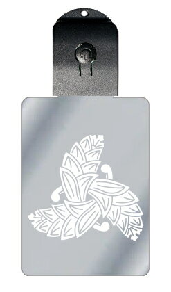 光るキーホルダー 家紋シリーズ 三つ組み茗荷(みつくみみょうが) 7色に光る 家紋 入り キーホルダー 光る LED 夜 安全 キー USB充電 バッグチャーム...