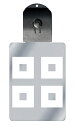 光るキーホルダー 家紋シリーズ 七割り平四つ目(ななつわりひらよつめ) 7色に光る 家紋 入り キーホルダー 光る LED 夜 安全 キー USB充電 バッグチ...