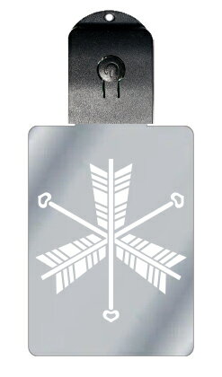 光るキーホルダー 家紋シリーズ 矢尻付き三本違い矢(やじりつきさんぼんちがいや) 7色に光る 家紋 入り..