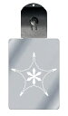 光るキーホルダー 家紋シリーズ 五つ折れ松葉に雪花(いつつおれまつばにゆきばな) 7色に光る 家紋 入り キーホルダー 光る LED 夜 安全 キー USB充電...