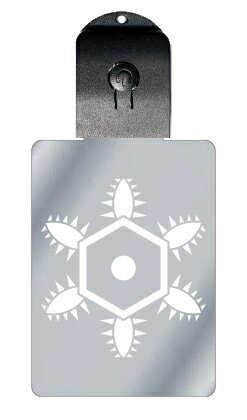 光るキーホルダー 家紋シリーズ 山雪(やまゆき) 7色に光る 家紋 入り キーホルダー 光る LED 夜 安全 キー USB充電 バッグチャーム LEDライト ...