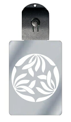 光るキーホルダー 家紋シリーズ 変わり三つ割り蘭(かわりみつわりらん) 7色に光る 家紋 入り キーホルダー 光る LED 夜 安全 キー USB充電 バッグチ...