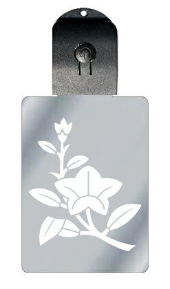 光るキーホルダー 家紋シリーズ 枝竜胆(えだりんどう) 7色に光る 家紋 入り キーホルダー 光る LED 夜 安全 キー USB充電 バッグチャーム LEDラ...